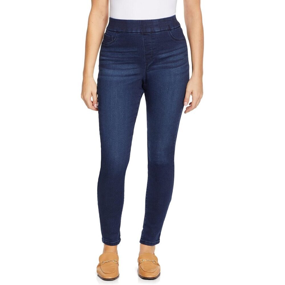 Womens Pull On Jegging Cotton Blend Skinny Fit Midrise Elastic Waist